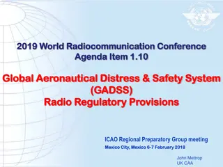 Aeronautical Communication Regulatory Provisions and GADSS Overview