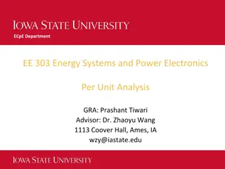 Per Unit Analysis in Electrical Energy Systems