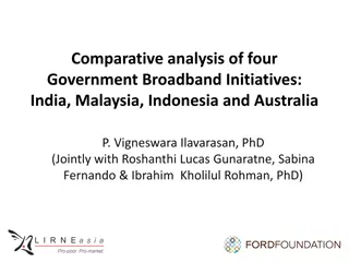 Comparative Analysis of Government Broadband Initiatives in India, Malaysia, Indonesia, and Australia