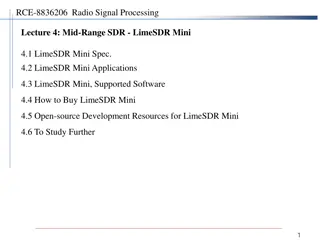 Mid-Range SDR: LimeSDR Mini Lecture on Radio Signal Processing