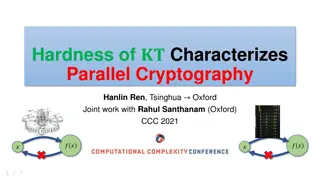 Parallel Cryptography and Complexity Theorems