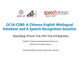 Chinese-English Mixlingual Database and Speech Recognition Baseline