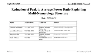 Reducing Peak to Average Power Ratio in Multi-Numerology OFDM Waveforms