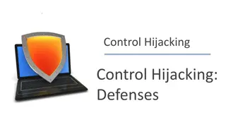 Preventing Control Hijacking Attacks