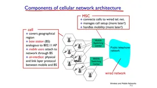 Cellular Network Architecture Components and Evolution Overview