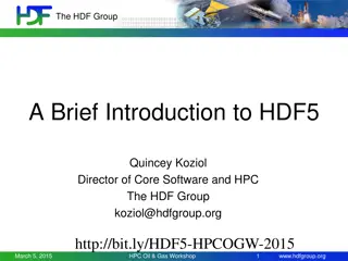 Introduction to HDF5 Data Format: Benefits and Applications