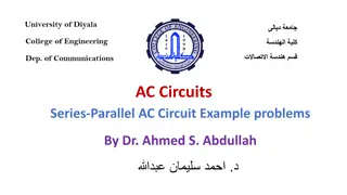AC Circuits Series-Parallel Circuit Example Problems and Solutions