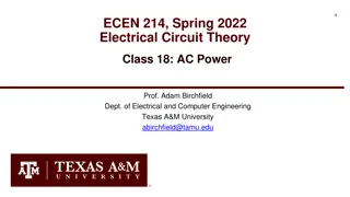 AC Power, Phasor Analysis, and Impedance in Electrical Circuits