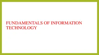 Basics of Information Technology