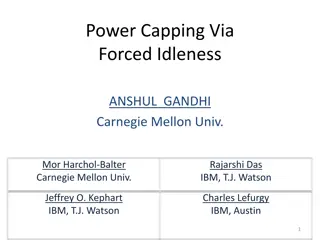 Optimizing Server Power Consumption through IdleCap Methodology