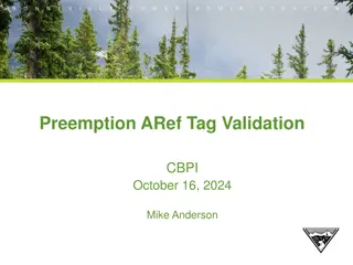 Implementing Preemption ARef Tag Validation for Transmission Services