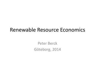 Renewable Resource Economics - Conservation and Management