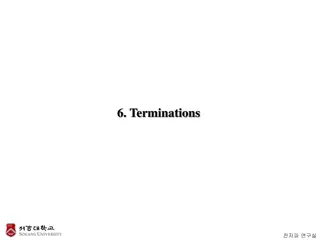 Terminators in Signal Transmission