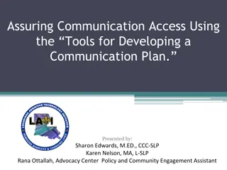 Developing a Communication Plan for Students with Communication Barriers