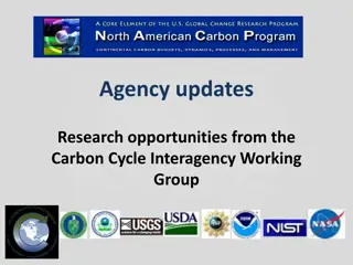 Research Opportunities in Carbon Cycle Interagency Working Group Updates