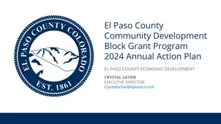 El Paso County Community Development Block Grant Program Overview