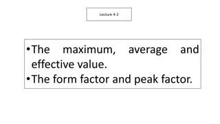 AC Electricity: Maximum, Average, and Effective Values