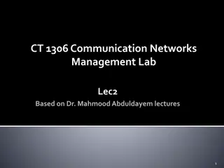 Communication Networks Management Responsibilities