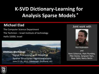Sparse Models Analysis Using K-SVD Dictionary Learning