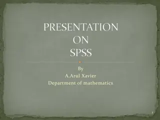 SPSS Workshop Essentials: Data Entry, Cleaning, & Analysis Guide