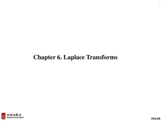 Laplace Transforms and Their Applications