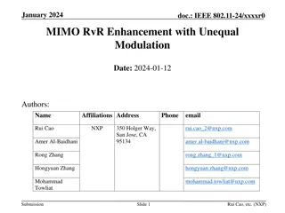 MIMO RvR Enhancement with Unequal Modulation - A Deep Dive into UHR Technologies