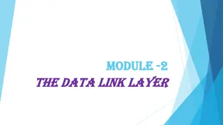 Data Link Layer Functions and Design Issues