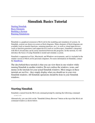 Learn Simulink Basics: Building and Simulating Systems