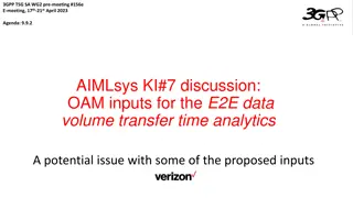 E2E Data Volume Transfer Time Analytics in 5G Network