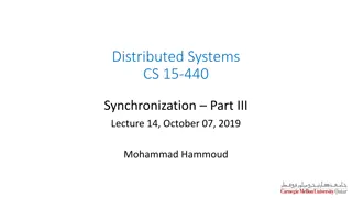 Logical Clocks in Distributed Systems