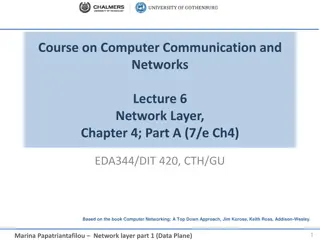 Network Layer: Forwarding, Routing, and Service Models