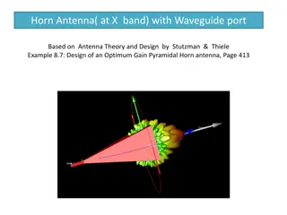 Design of X-Band Horn Antenna with Waveguide Port