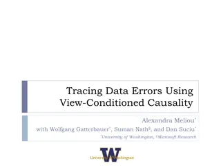 Tracing Data Errors using View-Conditioned Causality