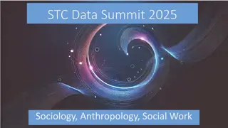 Data Insights from STC Data Summit 2025: Sociology, Anthropology, Social Work