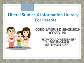 COVID-19 and Identifying Authentic Information