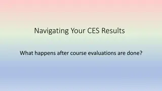 CES Results: Post-Evaluation Procedures & Access Details