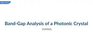 Photonic Crystal Band Gap Analysis with COMSOL Simulation