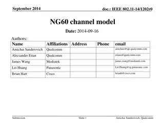 IEEE 802.11-14/1202r0 NG60 Channel Model