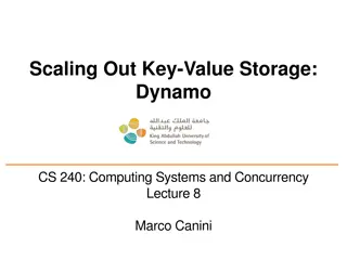 DynamoCS 240 Key-Value Storage Lecture Summary