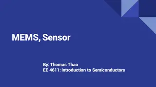 MEMS Sensors and Their Applications