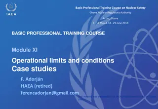 Operational Limits and Safety Systems in Nuclear Industry