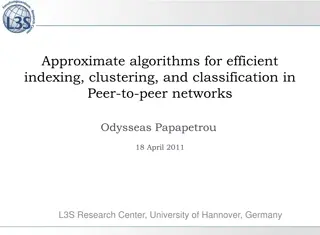 Efficient Indexing, Clustering, and Classification in P2P Networks