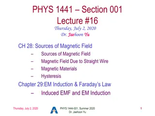 Magnetic Fields and EM Induction in Physics