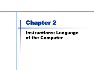 Computer Organization and Design - Chapter 2 Instructions