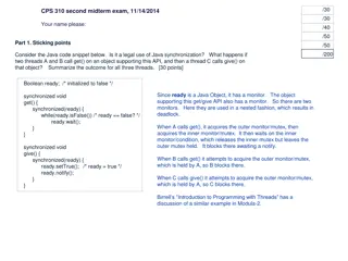 Java Synchronization and Monitors