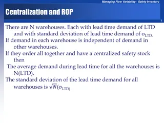 Managing Flow Variability: Safety Inventory Centralization and ROP