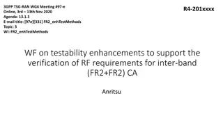 Enhancements for FR2 Inter-Band RF Requirement Verification