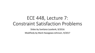 Constraint Satisfaction Problems in ECE 448: Understanding CSPs and Examples