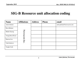 Resource Unit Allocation Schemes Comparison in IEEE 802.11-15/1111r2