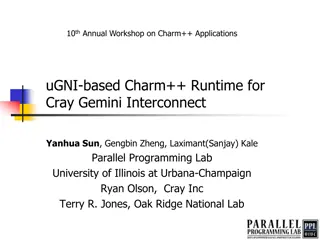 Workshop on Exploiting Charm++ Programming Model for Gemini Interconnect